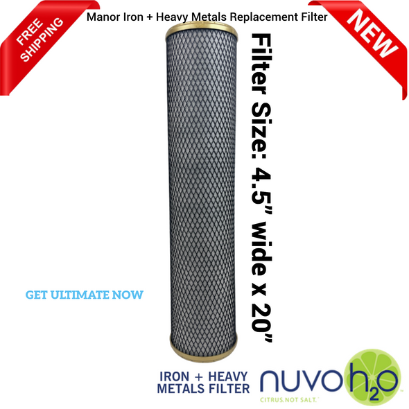 Nuvoh2o Manor Iron + Heavy Metals Replacement Filter 
