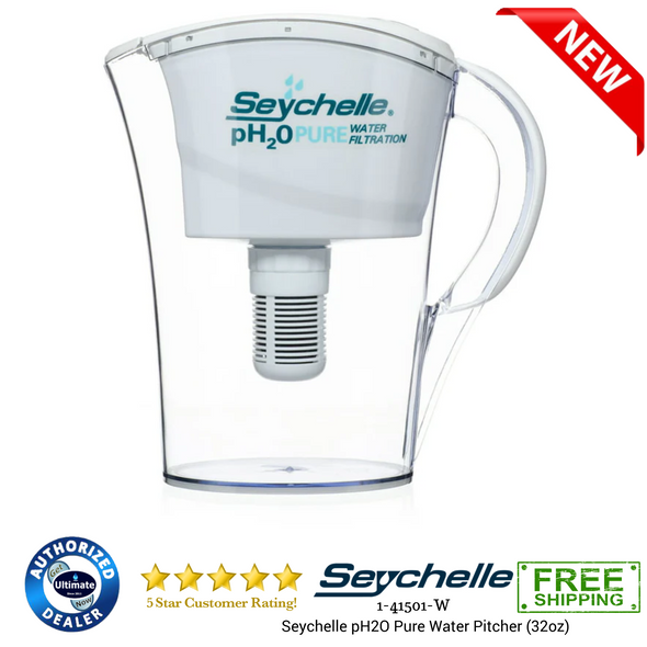 Seychelle PH20 Pure Water Family Pitcher with Alkaline Filter