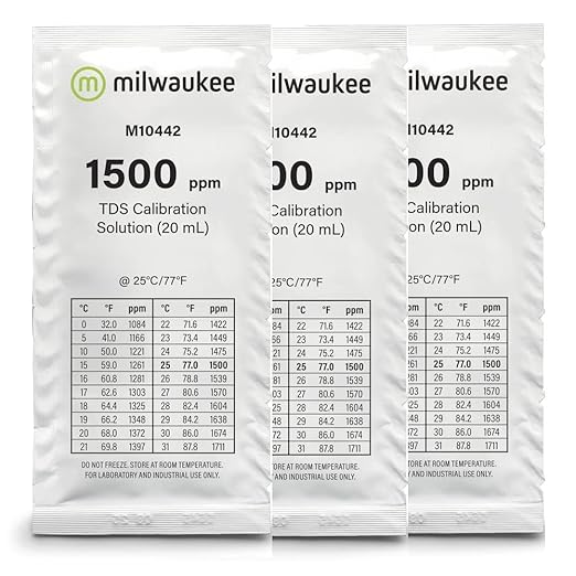 Milwaukee 1500 ppm TDS Calibration Solution Sachets 3X 20ml