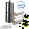 Proone Big Plus Brushed Stainless steel with 3 G3.0 9" Filter Element