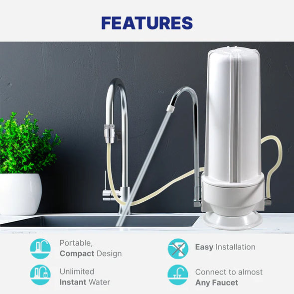 NU Aqua 1 Stage Countertop Water Filtration System