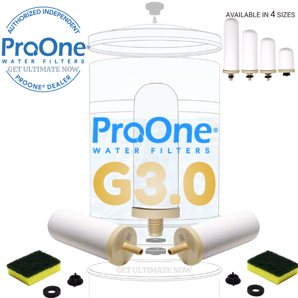 ProOne - Best ProOne 7-Inch G3.0 Home Water/ Flouride Filter Elements / Filtration System (Set of Two)