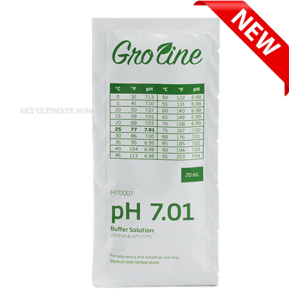 GroLine pH 7.01 Buffer Sachets, 20 mL