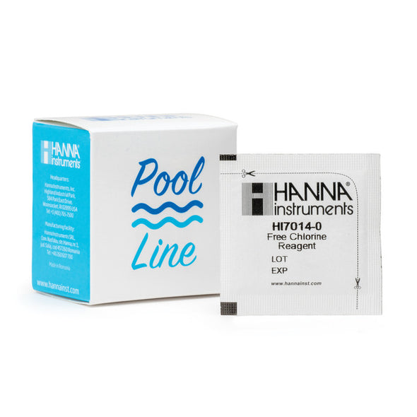 Hanna Instruments Pool Line Free Chlorine Checker HC Reagents - HI7014-25