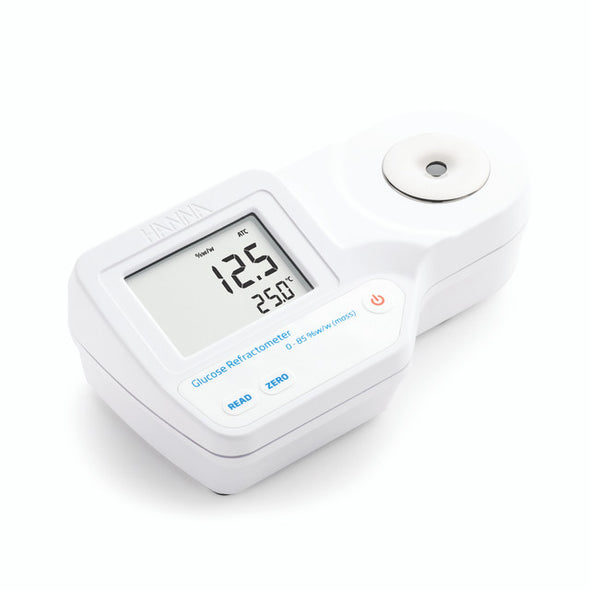 Hanna Instruments Digital Refractometer for % Glucose by Weight Analysis with Hard case