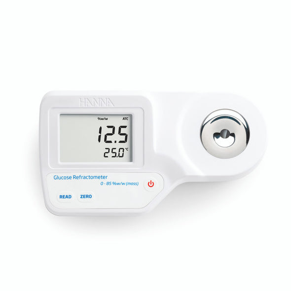 Hanna Instruments Digital Refractometer for % Glucose by Weight Analysis with Hard case