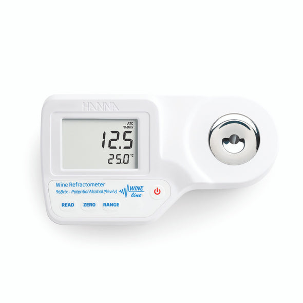 Digital Refractometer for % Brix and Potential Alcohol (% V/V) Analysis in Wine, Must and Juice