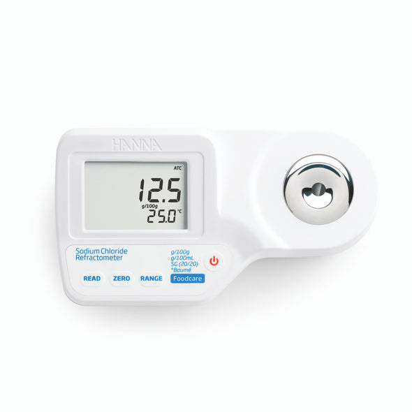 Digital Refractometer for Measuring Sodium Chloride in Food