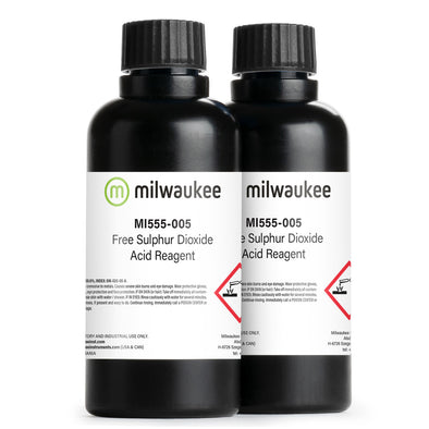 Milwaukee MI555-005 Free SO2 Acid Reagent for MI455 Mini Titrator (2 x 210 mL bottles)