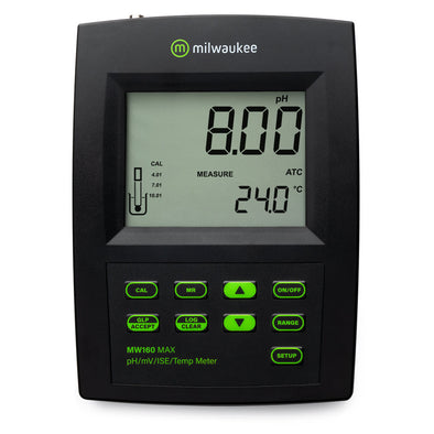 Milwaukee MW160 MAX pH/ORP/ISE/Temp Logging Bench Meter