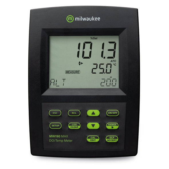 Milwaukee MW190 MAX Dissolved Oxygen Bench Meter With Automatic Calibration