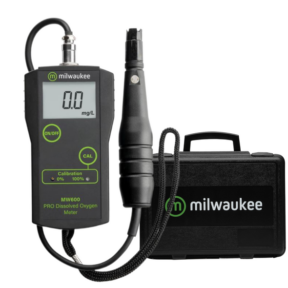 Milwaukee MW600 PRO Dissolved Oxygen Meter with Hard Carrying Case-Bundle Pack