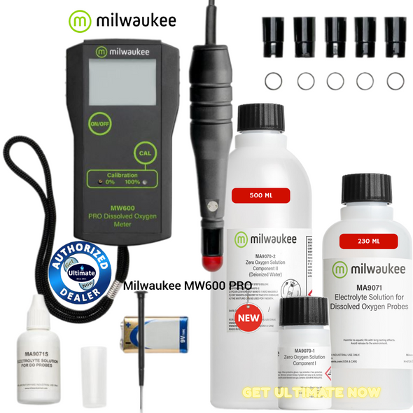 Milwaukee MW600 PRO Dissolved Oxygen Meter-Bundle Pack