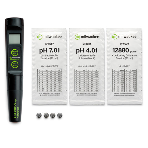 Milwaukee MW804 pH/Conductivity/TDS/Temperature Testers with replaceable electrode