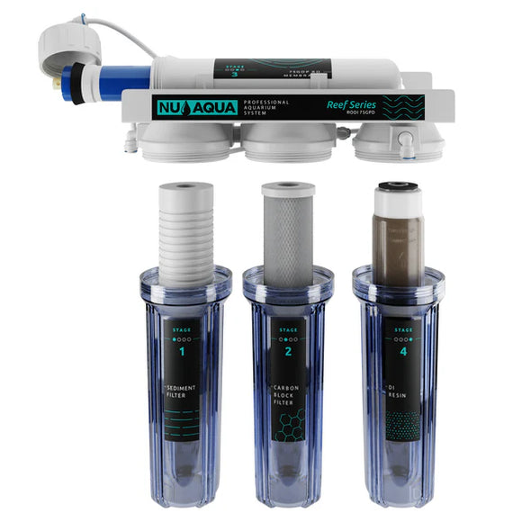 NU Aqua Reef Series 4 Stage 75GPD RODI Reverse Osmosis System