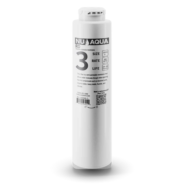 NU Aqua Platinum Series Tankless 800GPD Stage 3 Reverse Osmosis Membrane Replacement Filter