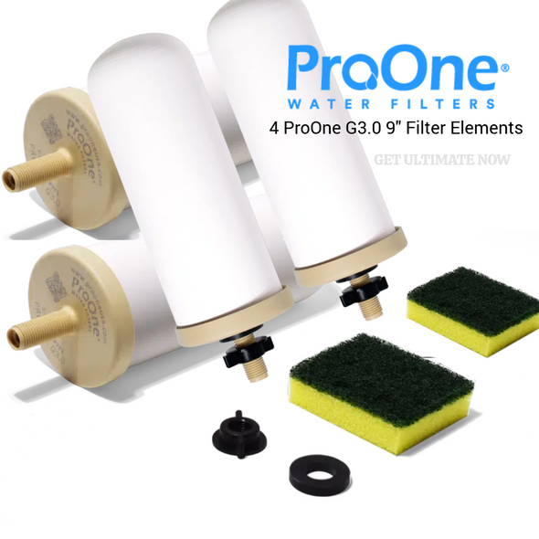 ProOne G3.0 Replacement Water Filters (9,7,5, and 4 inch)