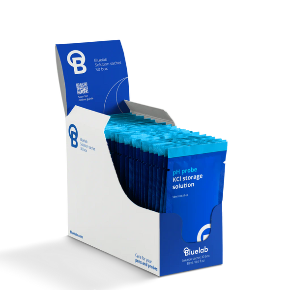 Bluelab KCl Storage Solution Sachets 30-Pack | pH Probe Storage