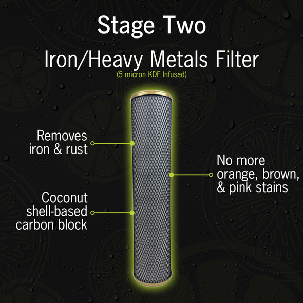 NuvoH2O Iron + Heavy Metals + Taste Filter 2 x 10 - DTC