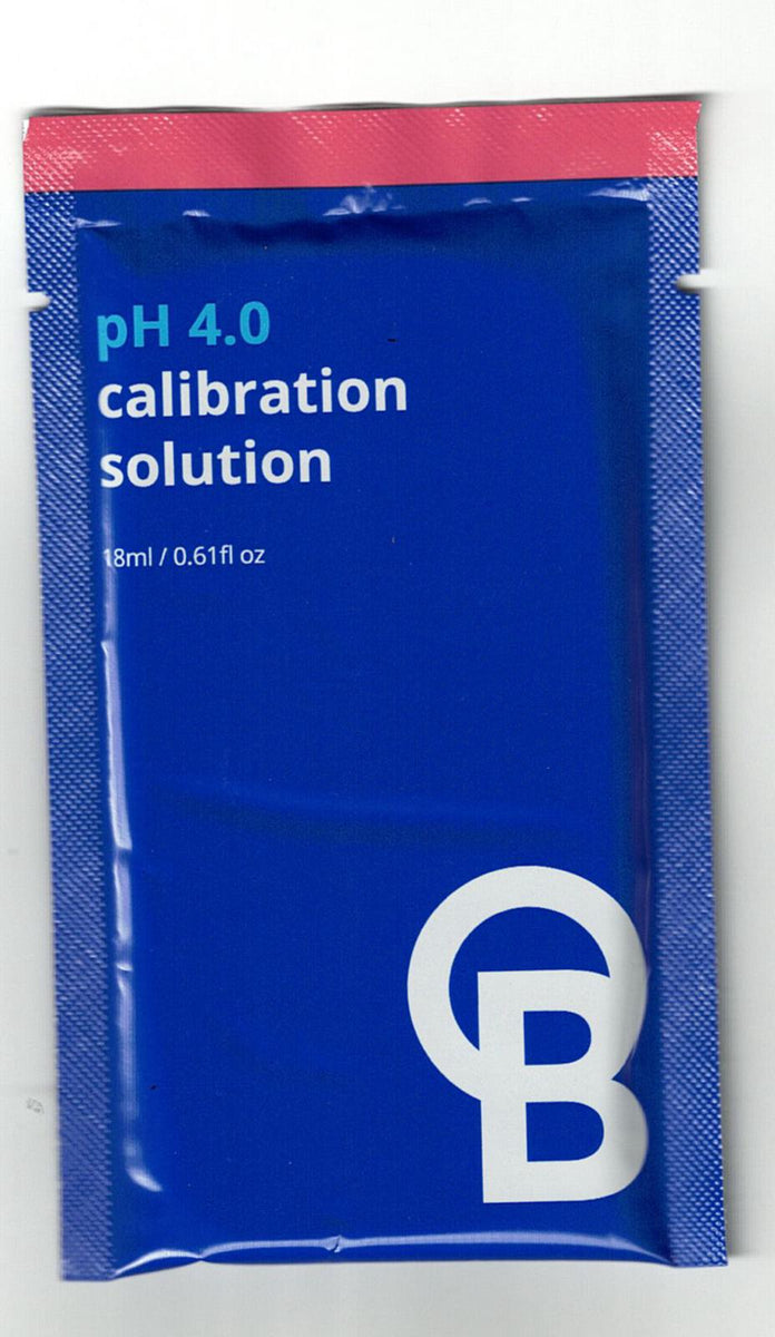 Bluelab pH 4.0 Calibration Solution – 18 ml Sachet | pH Buffer for ...