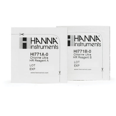Hanna Instruments Chlorine Ultra High Range Checker HC Reagents (25 Tests)-HI771-25