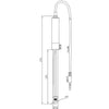 Hanna Instruments Digital Glass Body pH Electrode with Matching Pin for General Purpose