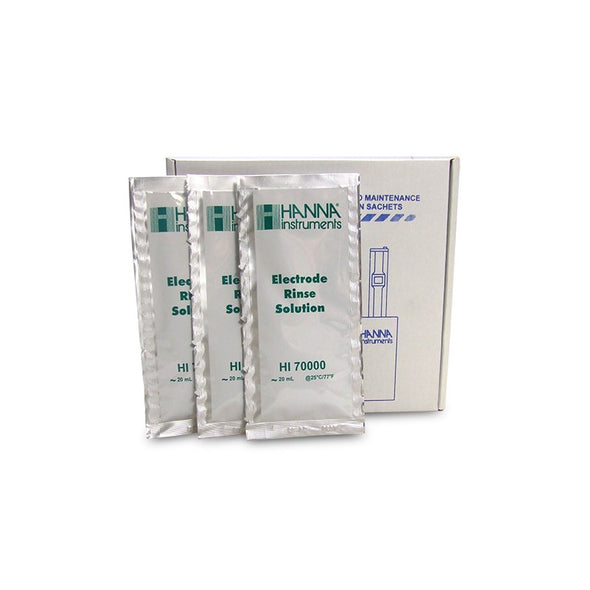 Hanna Instruments General Purpose Rinsing Solution (25 x 20mL Sachets) - HI70000P