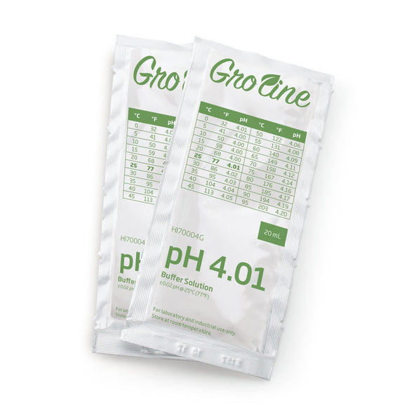 GroLine pH 4.01 Buffer Sachets, 20 mL (25 pcs.)