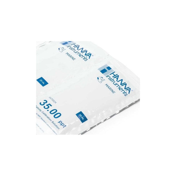 Hanna Instruments 35 ppt Salinity Calibration Solution Sachets (25 x 20 mL) - HI70024P