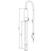 Hanna Instruments Digital Glass Body pH Electrode for Semi-Solids and Emulsions