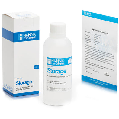 Hanna Storage Solution for pH and ORP Electrodes 230 mL bottle - HI70300M