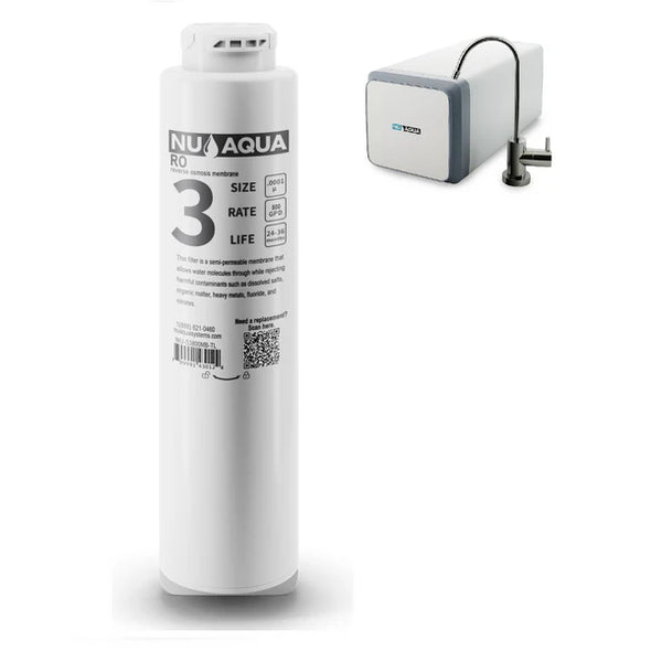 NU Aqua Platinum Series Tankless 800GPD Stage 3 Reverse Osmosis Membrane Replacement Filter