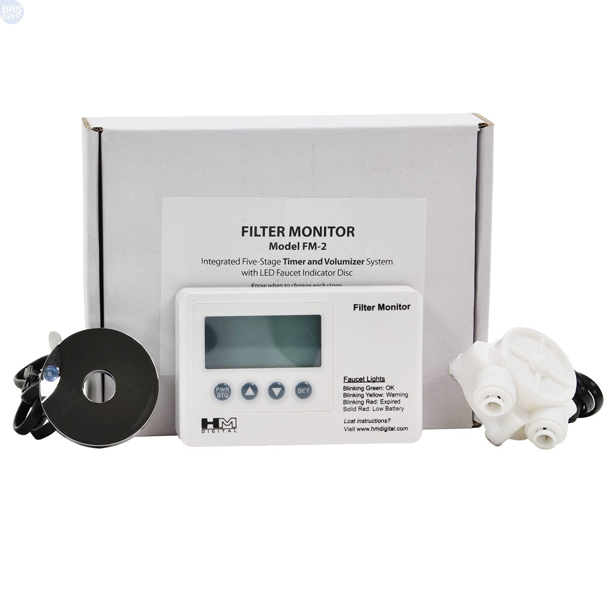 Flow Detector Led HM Digital FM-2 Water Filter Monitor | 5-Stage Timer with Flow Sensor ...
