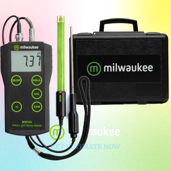 Milwaukee MW102 PRO+ 2-in-1 pH Meter with Temperature